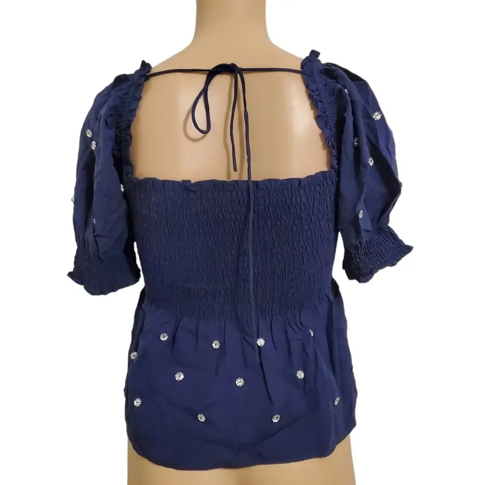 Hill House Jewel Jammie Top (S) - Picture 3 of 6